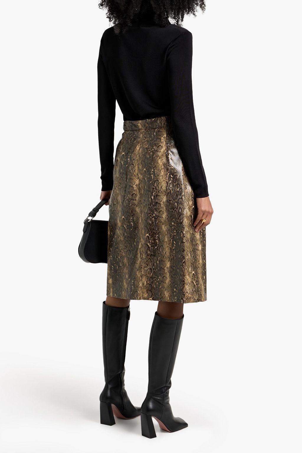 VERONICA DE PIANTE Ada stretch-knit polo sweater