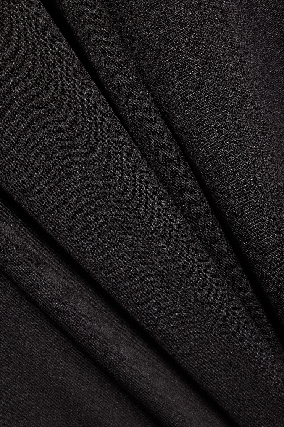 Veronica De Piante Alessia Washed-silk Midi Dress In Black
