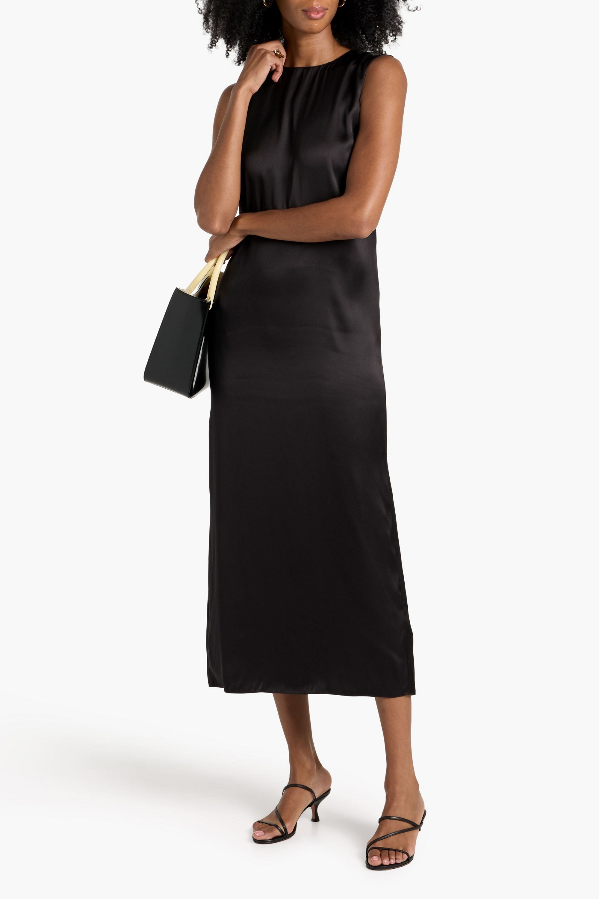 Veronica De Piante Alessia washed-silk midi dress