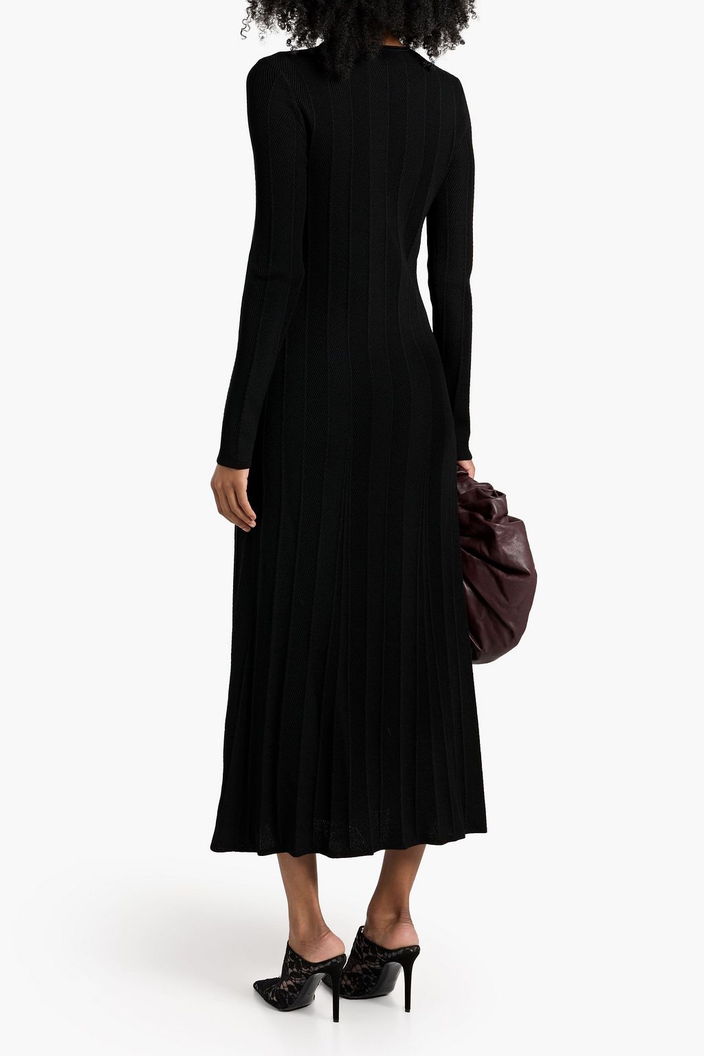 VERONICA DE PIANTE Anais wool midi dress