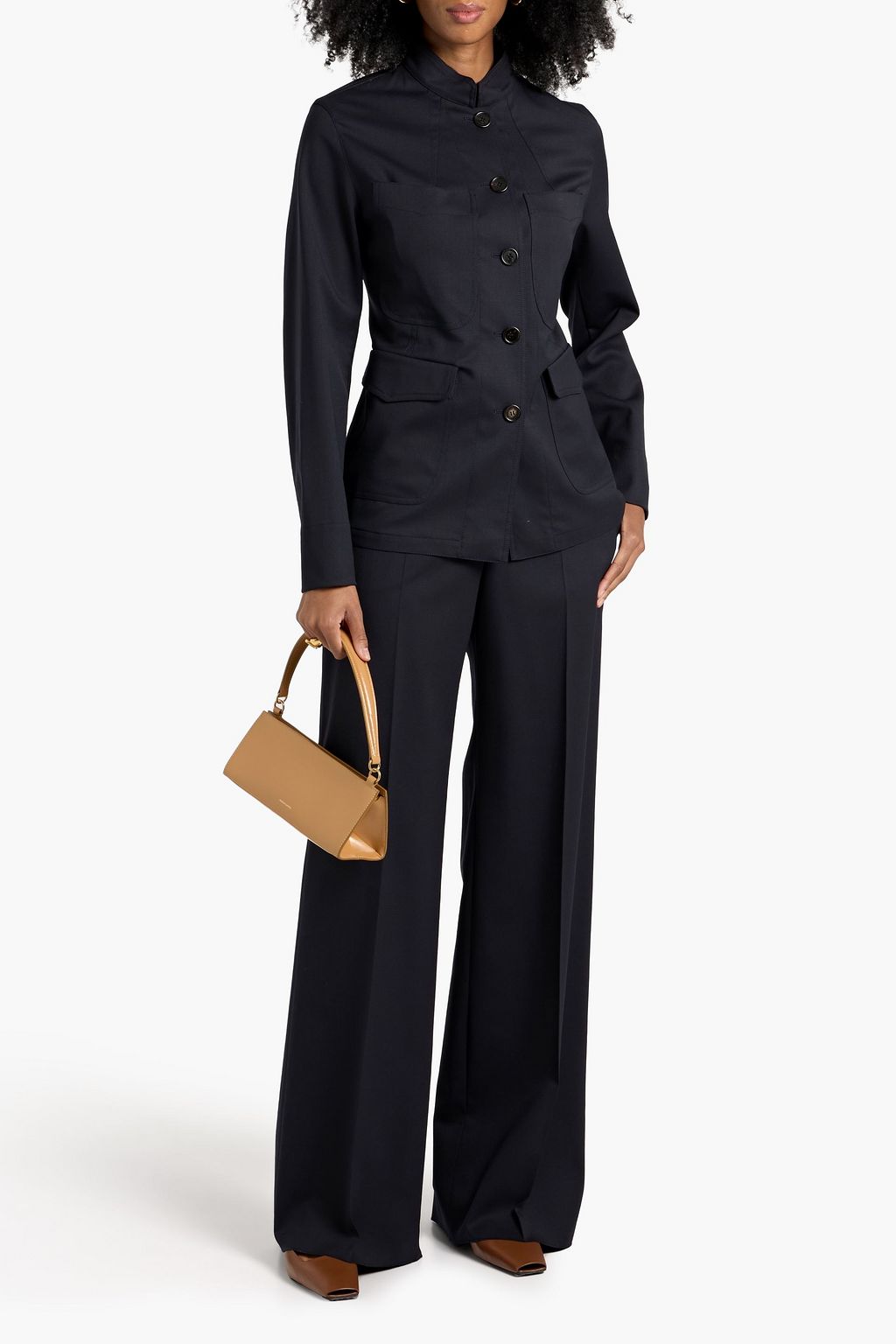 VERONICA DE PIANTE Noor wool-blend twill jacket