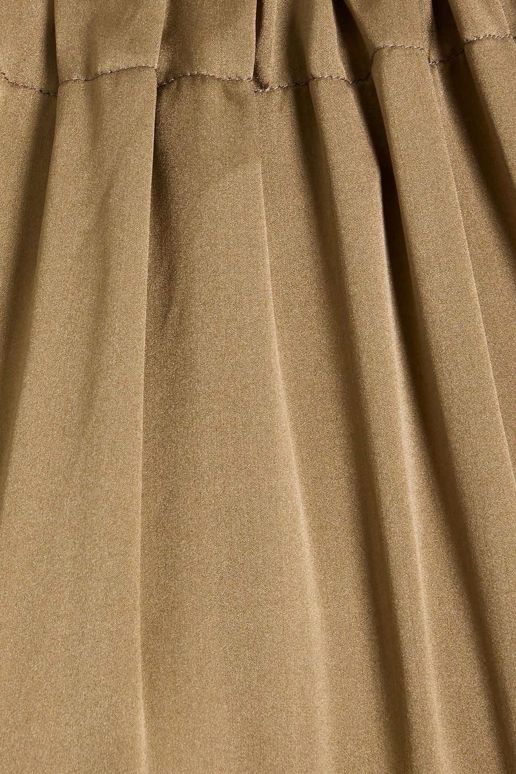 VERONICA DE PIANTE Harper silk-charmeuse maxi dress
