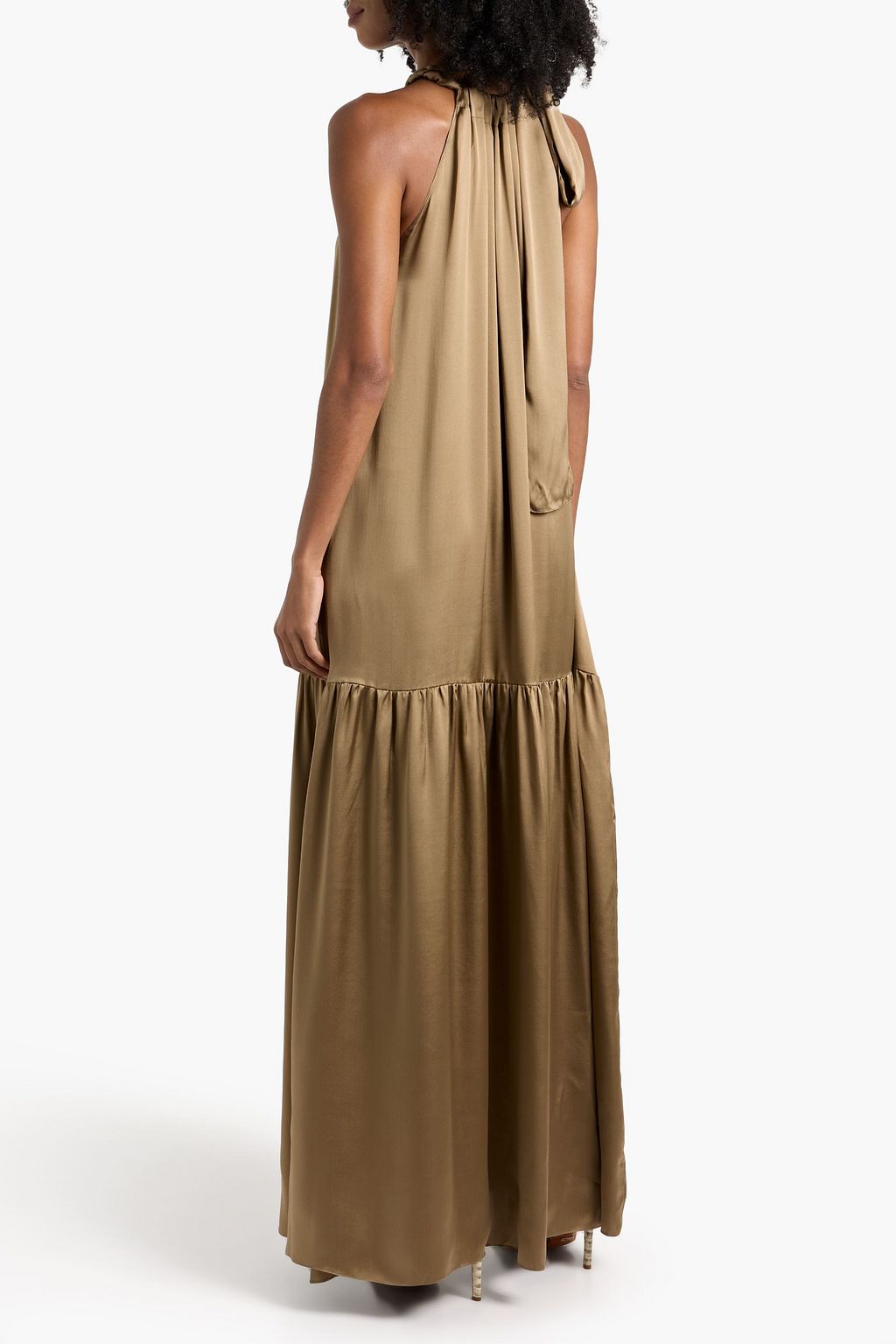 VERONICA DE PIANTE Harper silk-charmeuse maxi dress