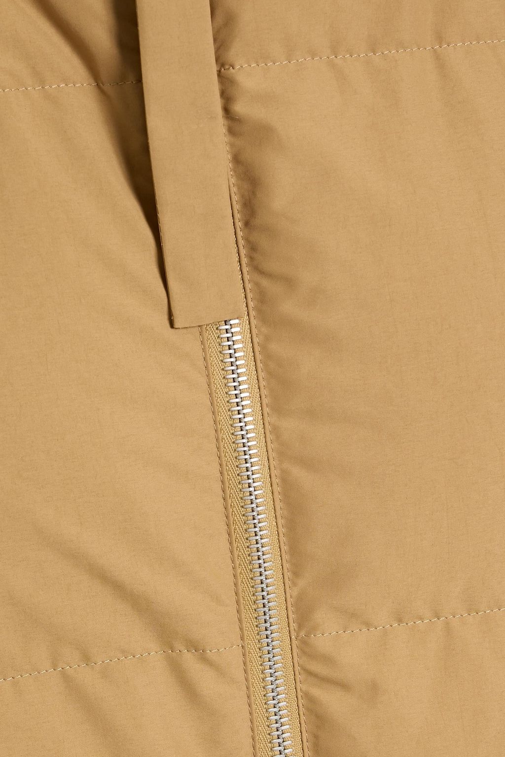 JIL SANDER Quilted shell hooded down coat