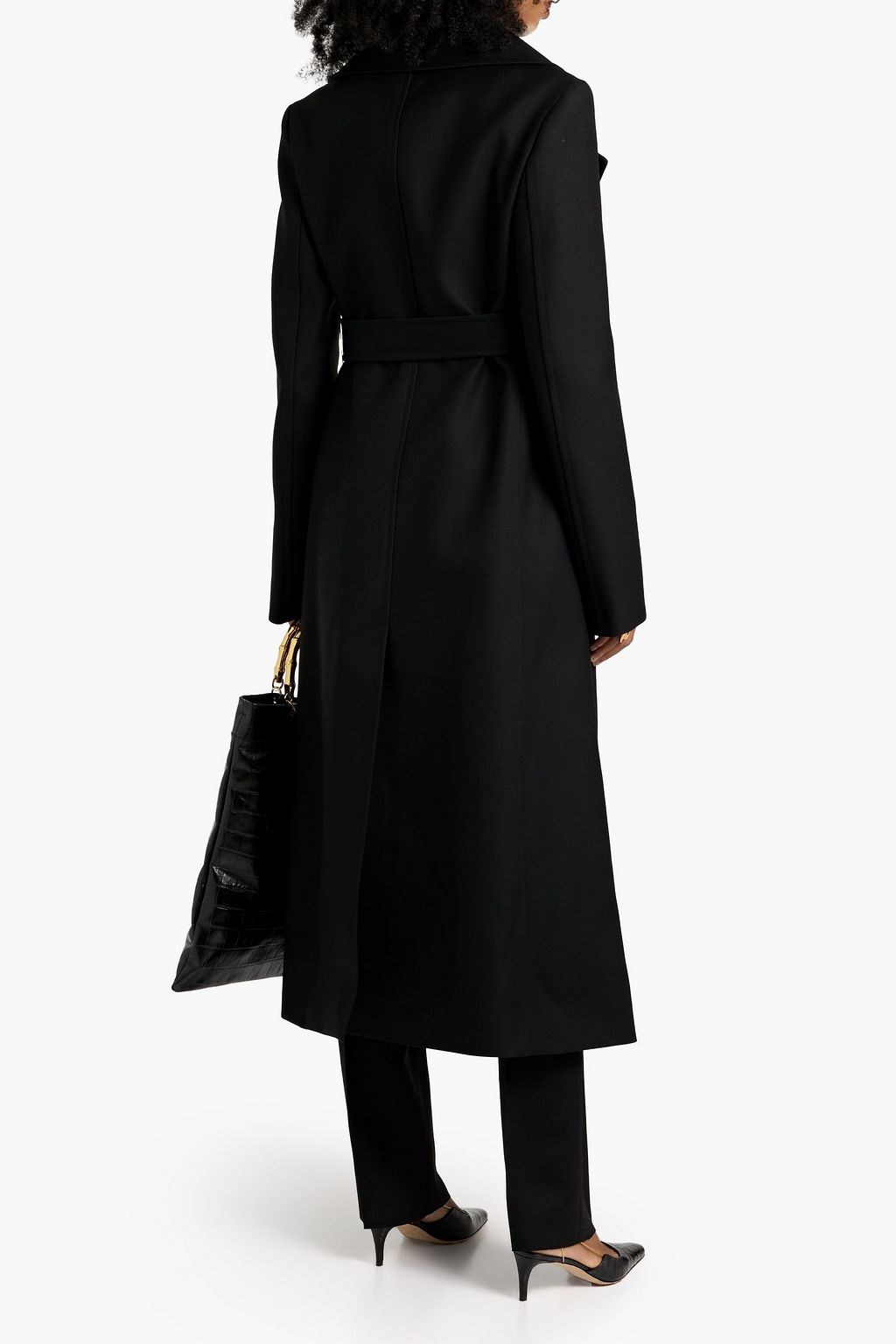 JIL SANDER Belted wool-twill trench coat