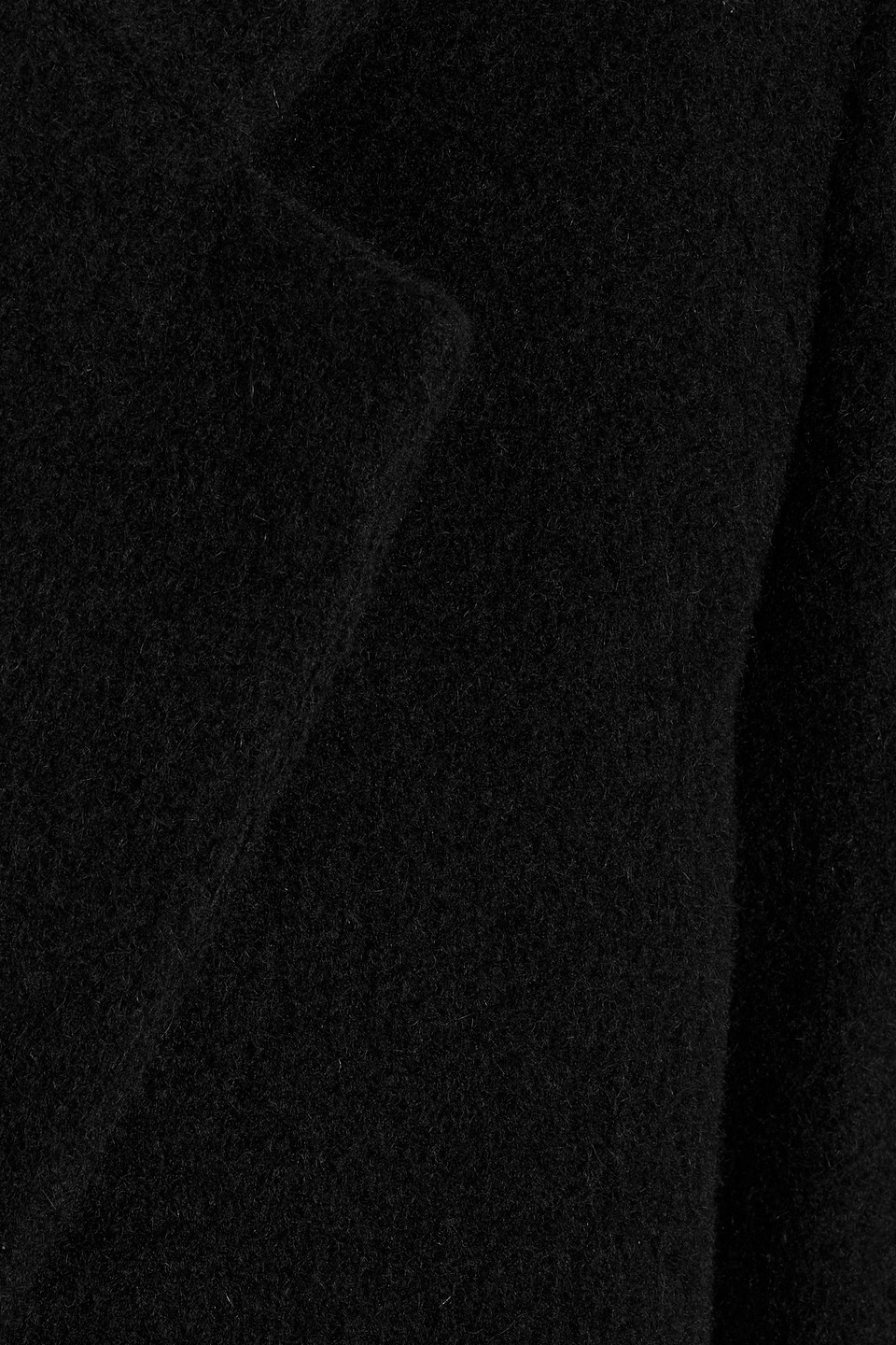 Jil Sander Brushed Wool-blend Coat In Black