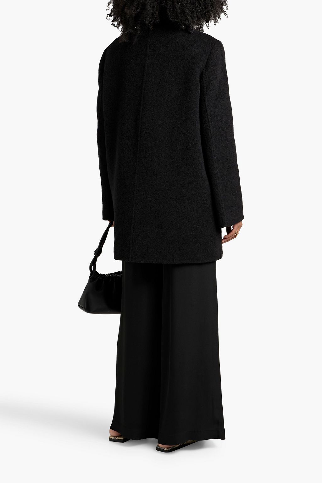 JIL SANDER Brushed wool-blend coat