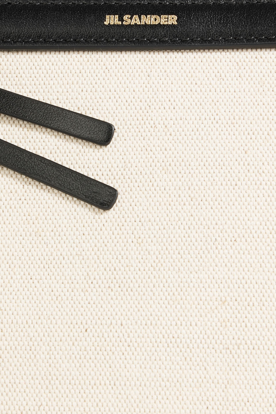 Jil Sander Women's Two-tone Canvas And Leather Medium Empire Shoulder Bag | J07wd0052p4918 Color 280 In White