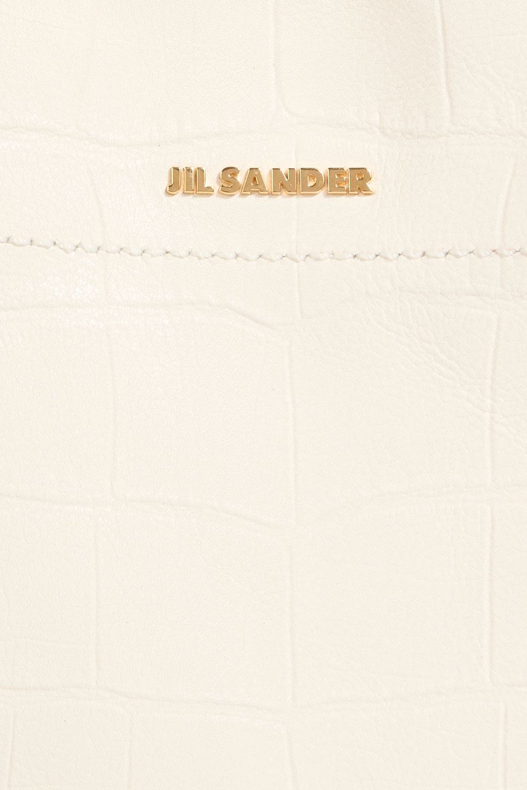 JIL SANDER Croc-effect leather tote
