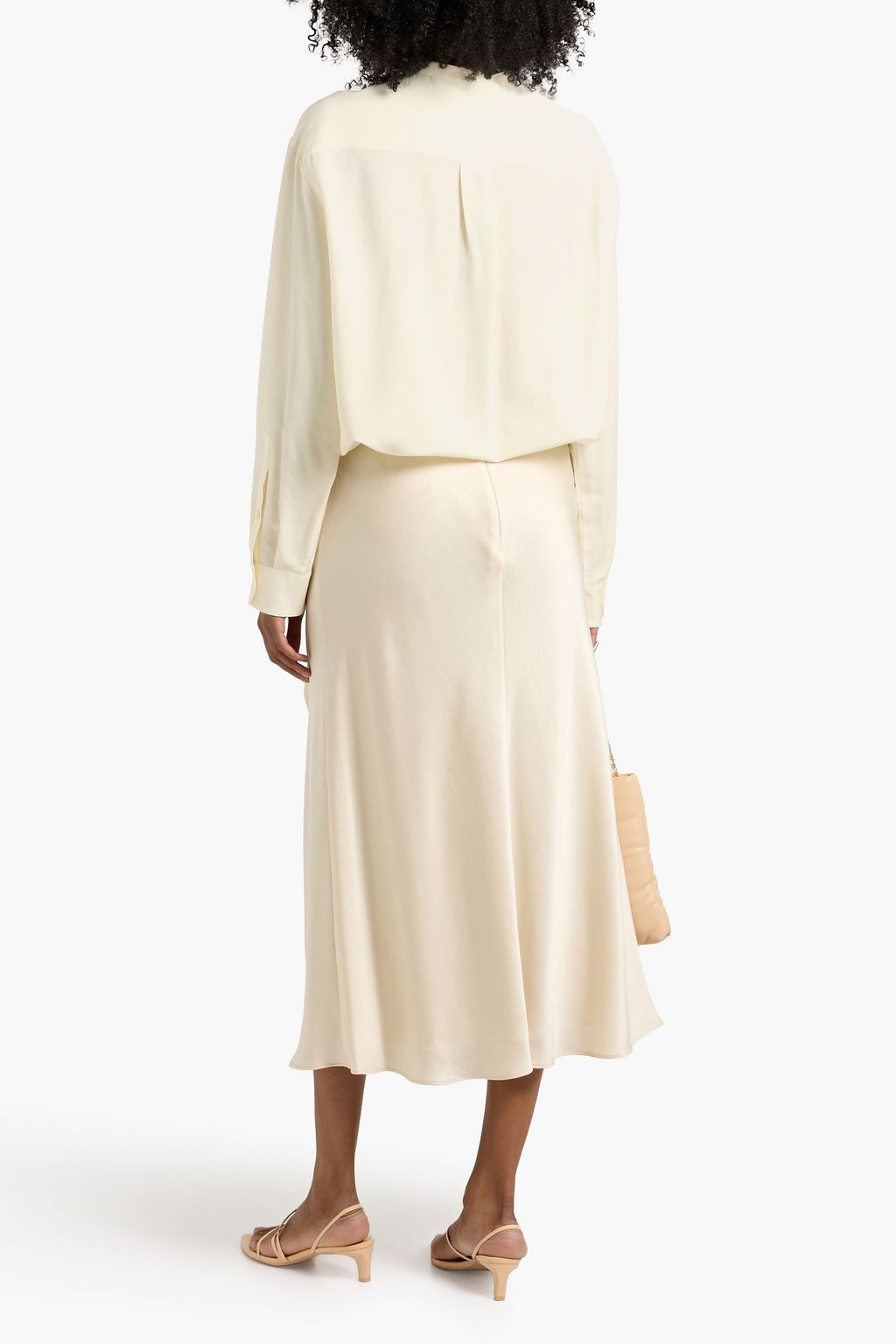 VERONICA DE PIANTE Daisy wool and silk-blend shirt