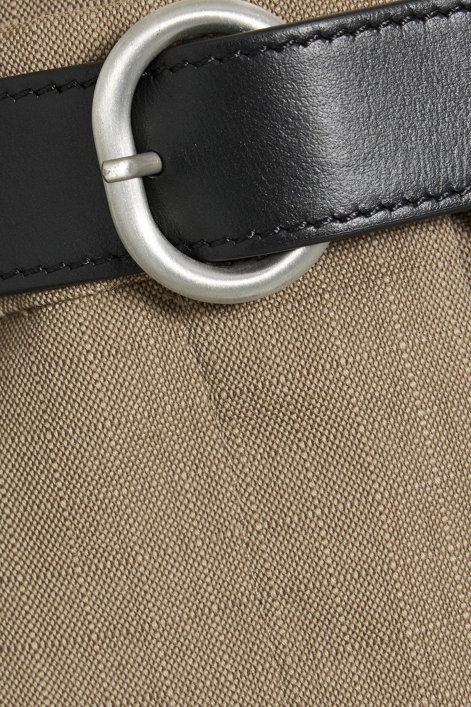 Jil Sander Belted Wool-jacquard Wide-leg Pants In Brown