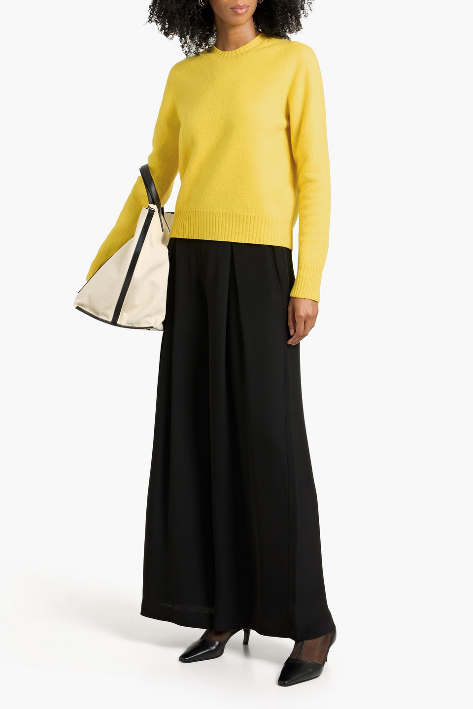Jil Sander Wool Sweater In Yellow