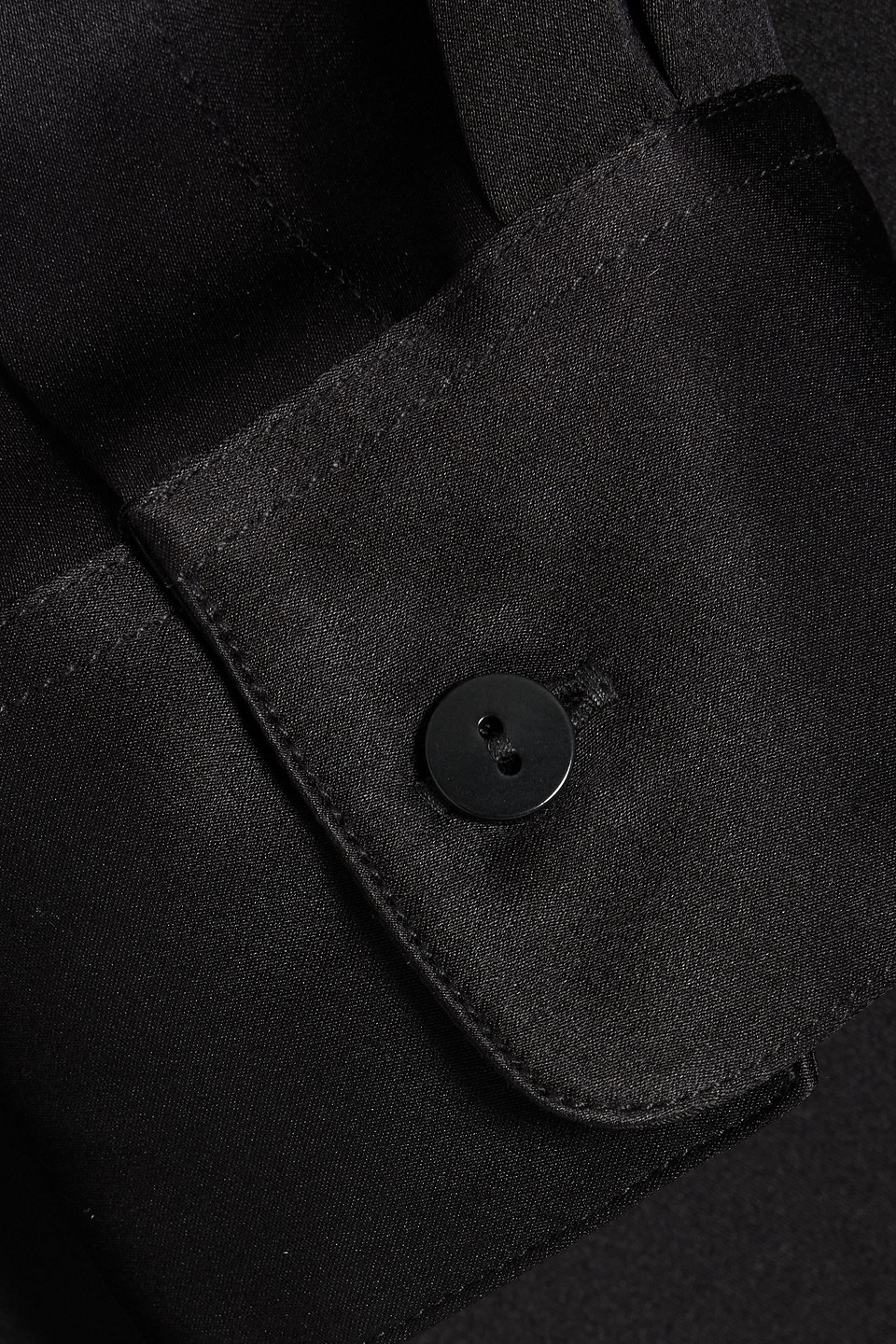 Veronica De Piante Camille Washed-silk Shirt In Black