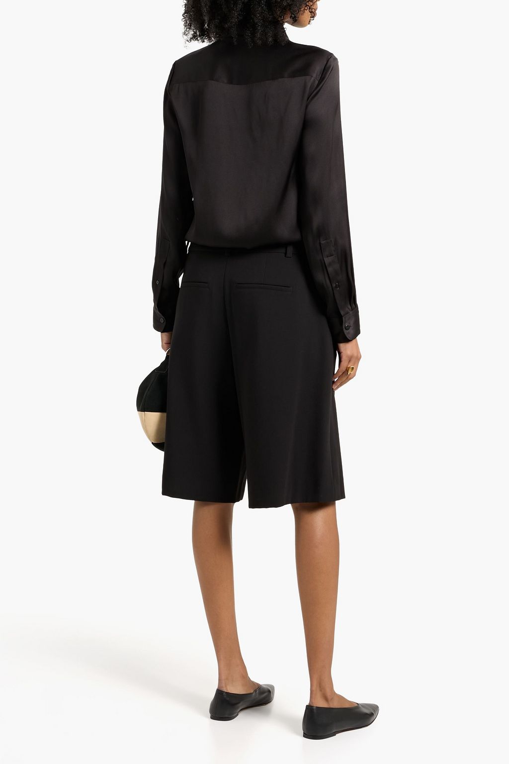 VERONICA DE PIANTE Camille washed-silk shirt