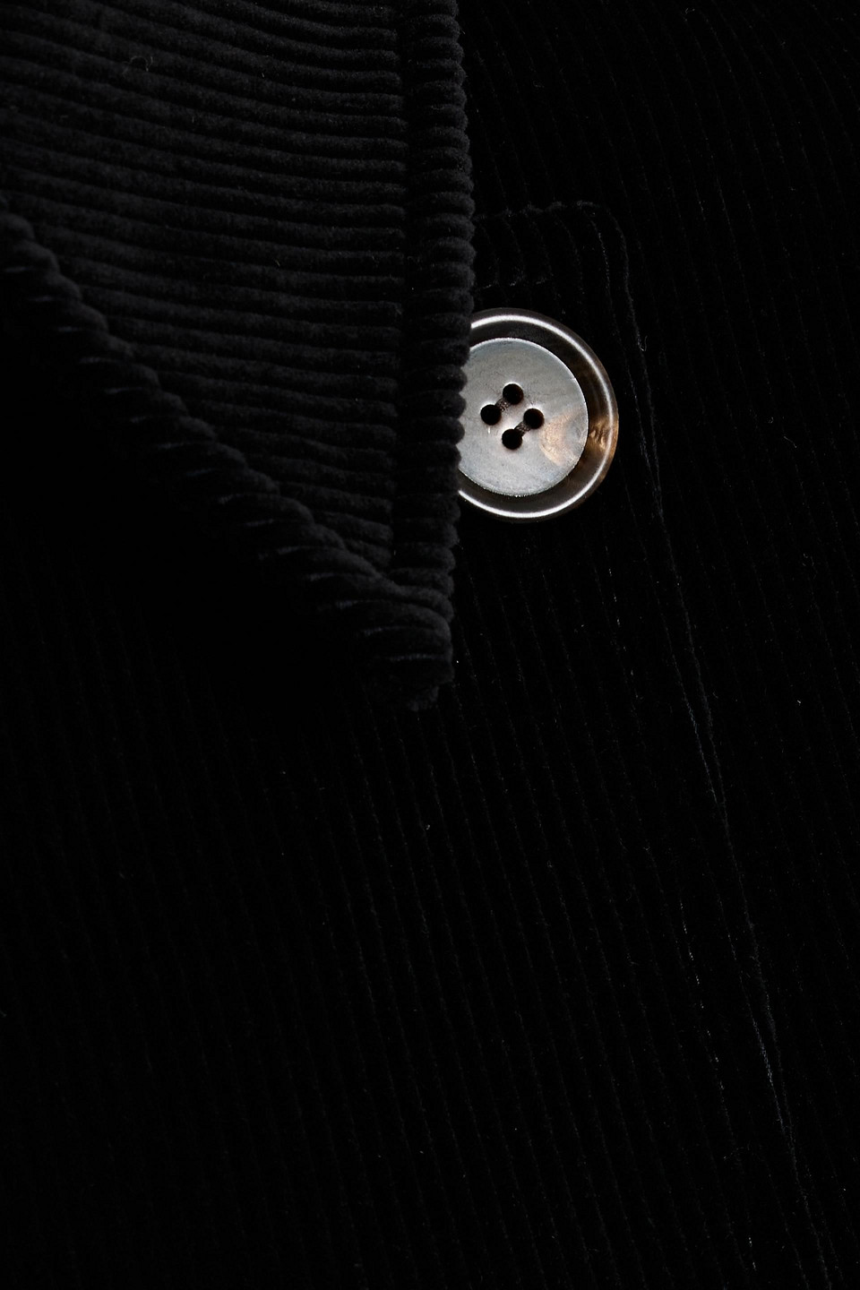Veronica De Piante Charlotte Cotton-corduroy Trench Coat In Black