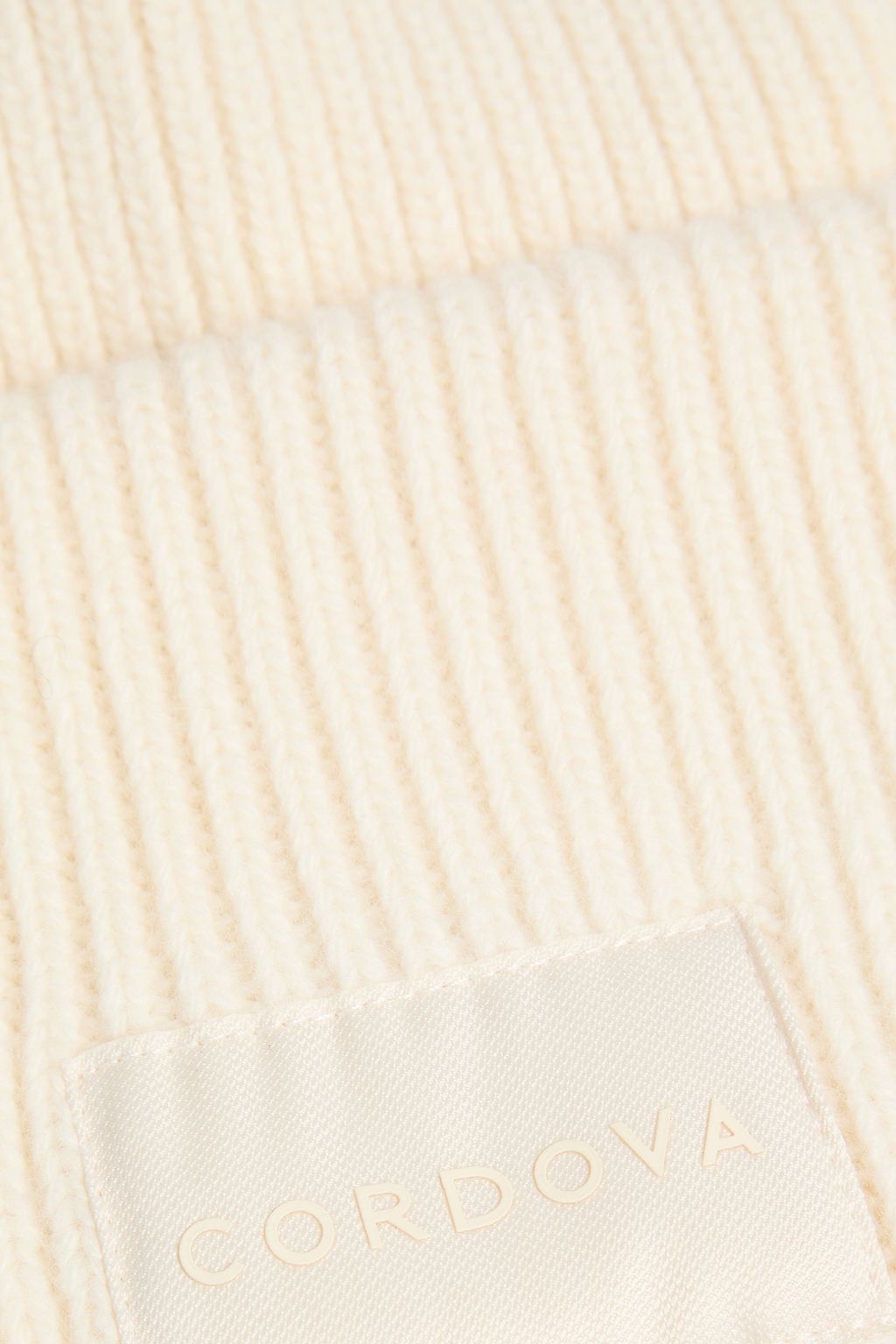 CORDOVA Ribbed merino wool beanie
