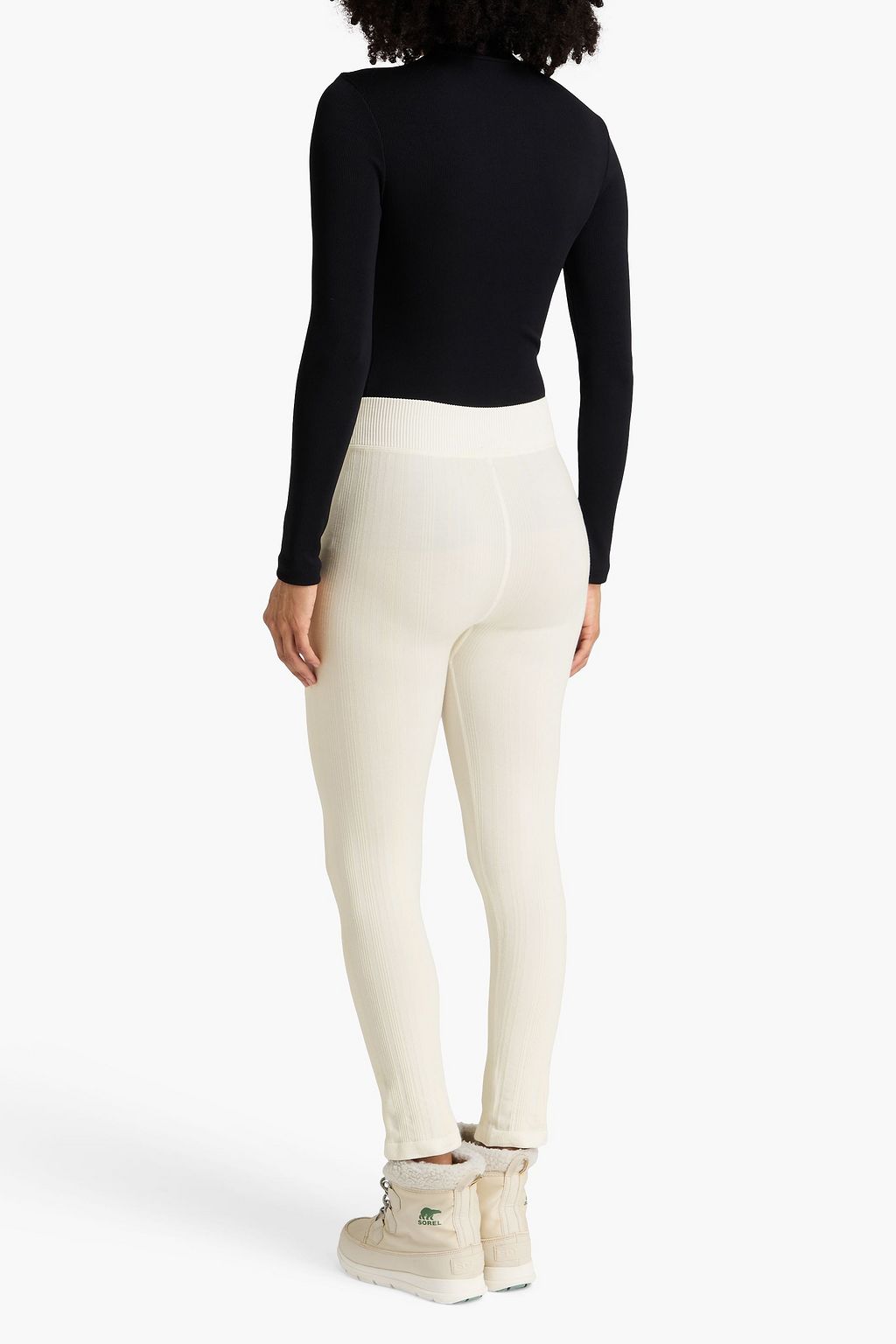 CORDOVA Cropped striped stretch-jersey base layer