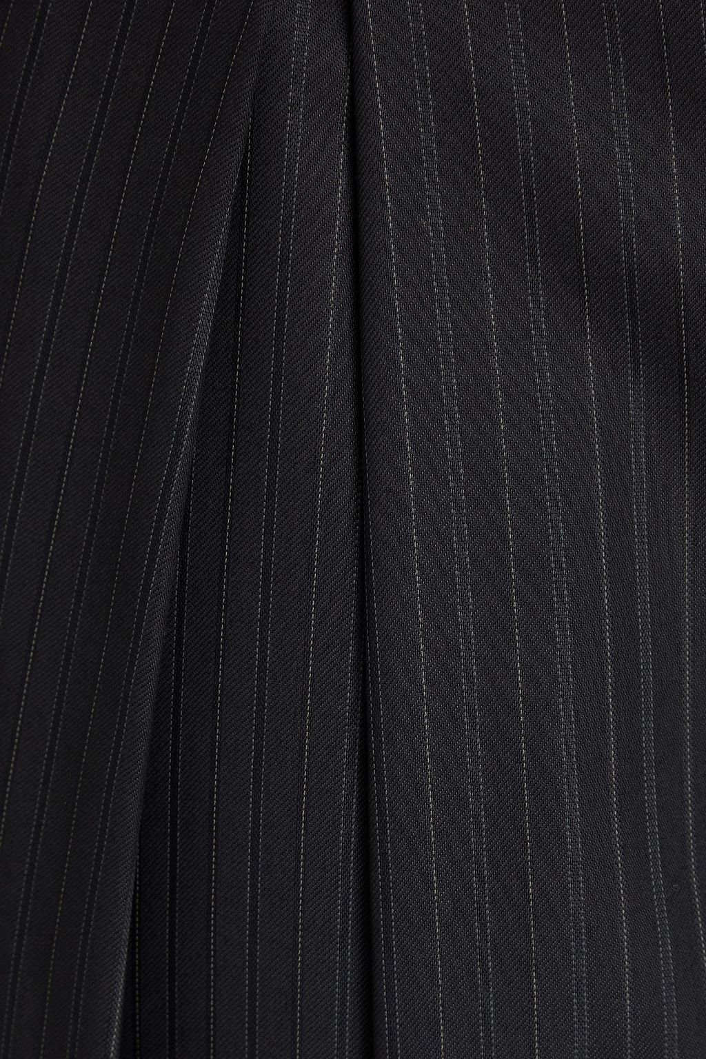 DOLCE&GABBANA Pleated striped wool-blend twill culottes