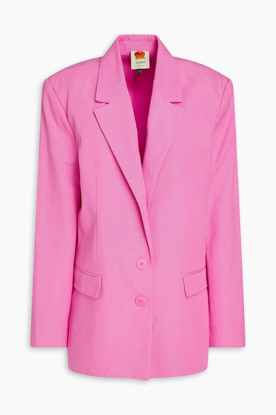 Farm Rio Lyocell And Cotton-blend Blazer In Multi