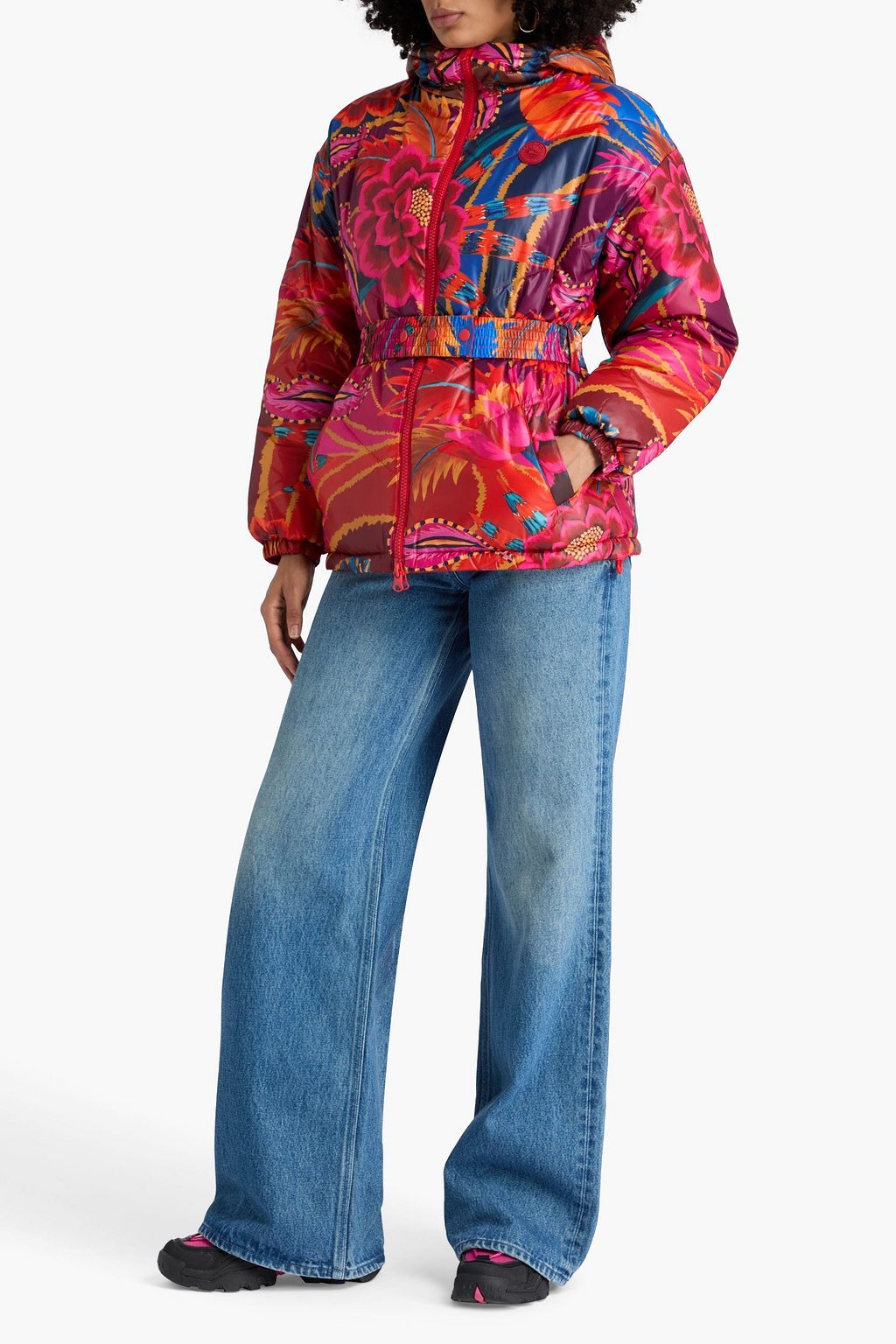 FARM RIO Reversible printed padded shell jacket