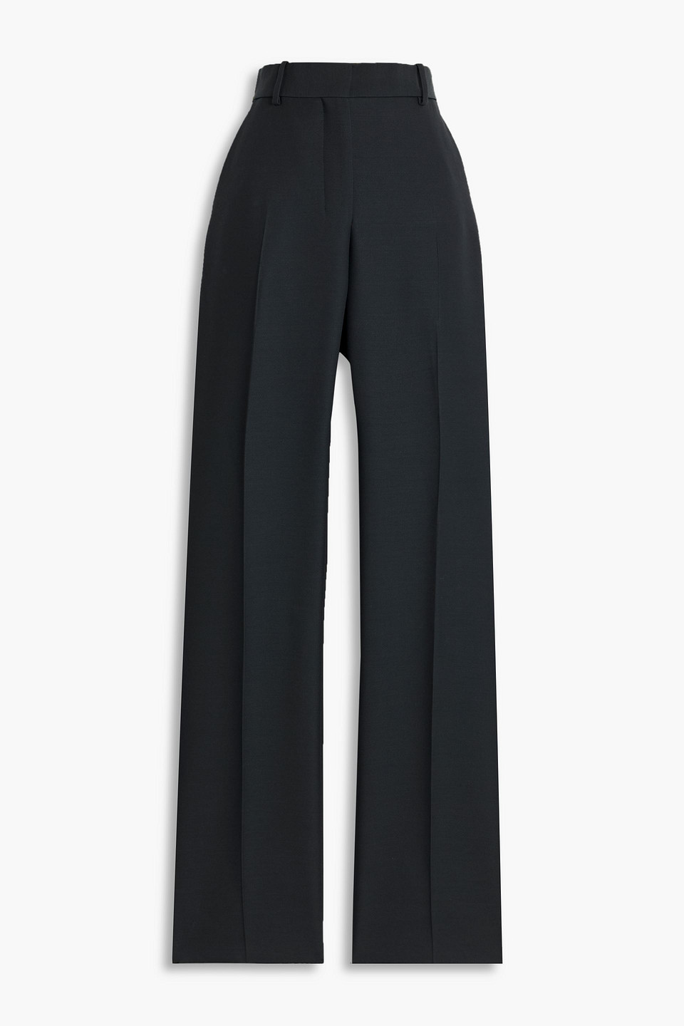 Veronica De Piante Mick Crepe Straight-leg Pants In Black