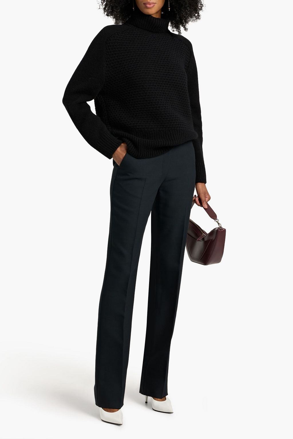 VERONICA DE PIANTE Mick crepe straight-leg pants