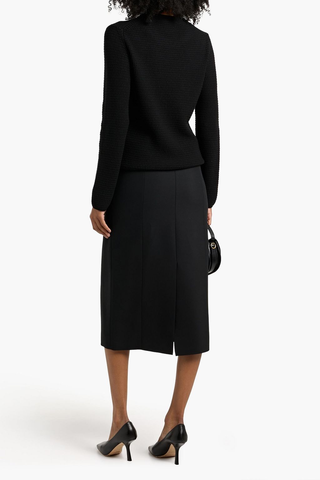 VERONICA DE PIANTE Nova crepe midi skirt