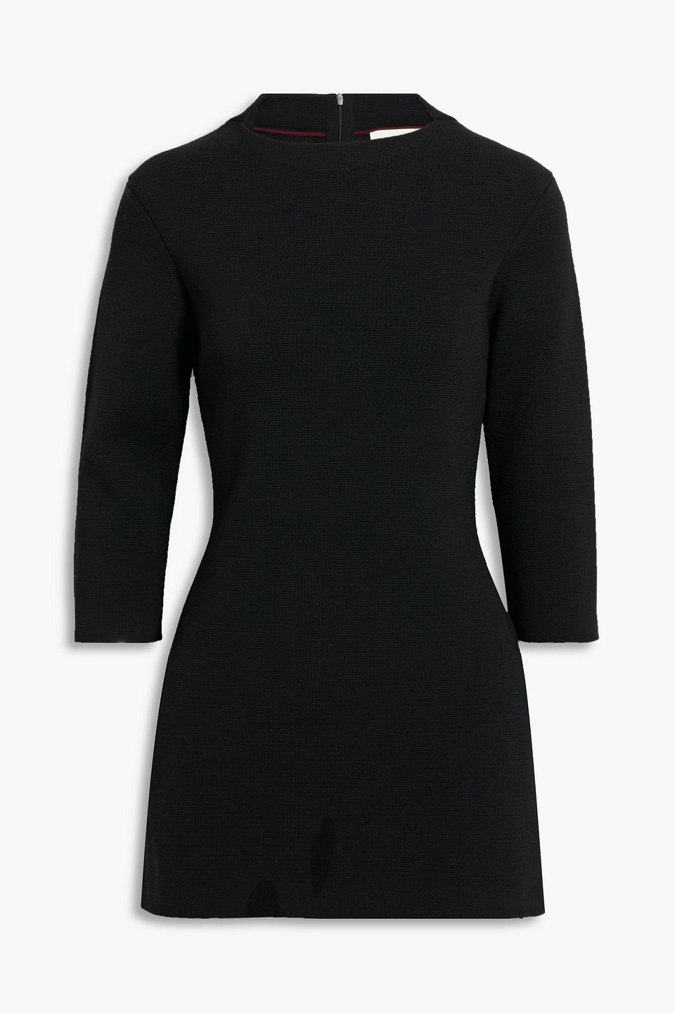 Veronica De Piante Zoe Wool Top In Black