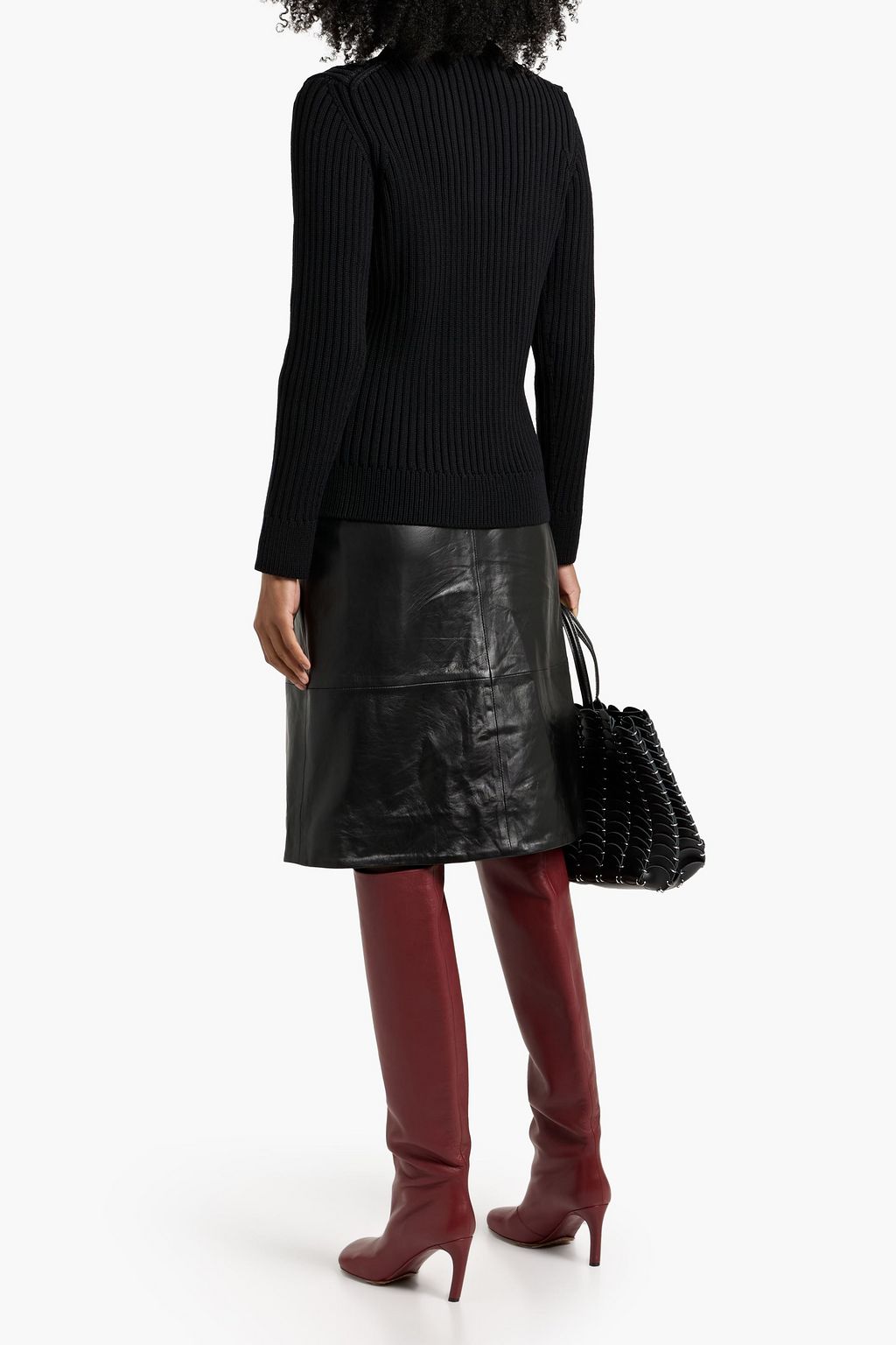 VERONICA DE PIANTE Tristan ribbed merino wool sweater
