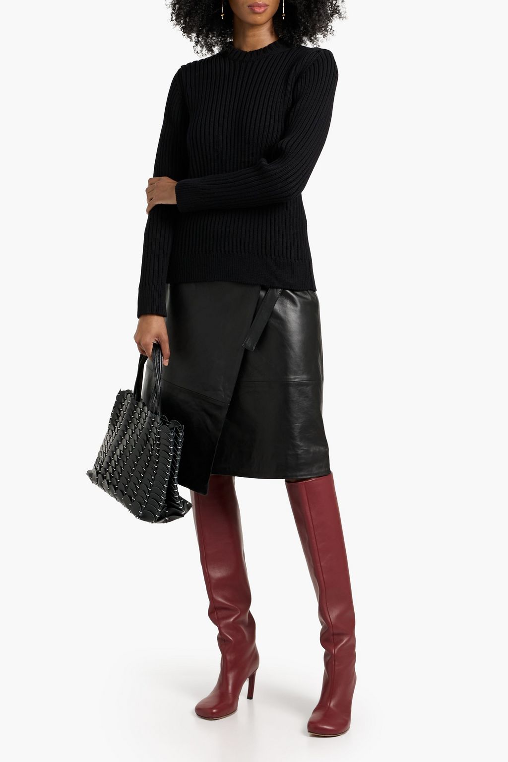VERONICA DE PIANTE Tristan ribbed merino wool sweater