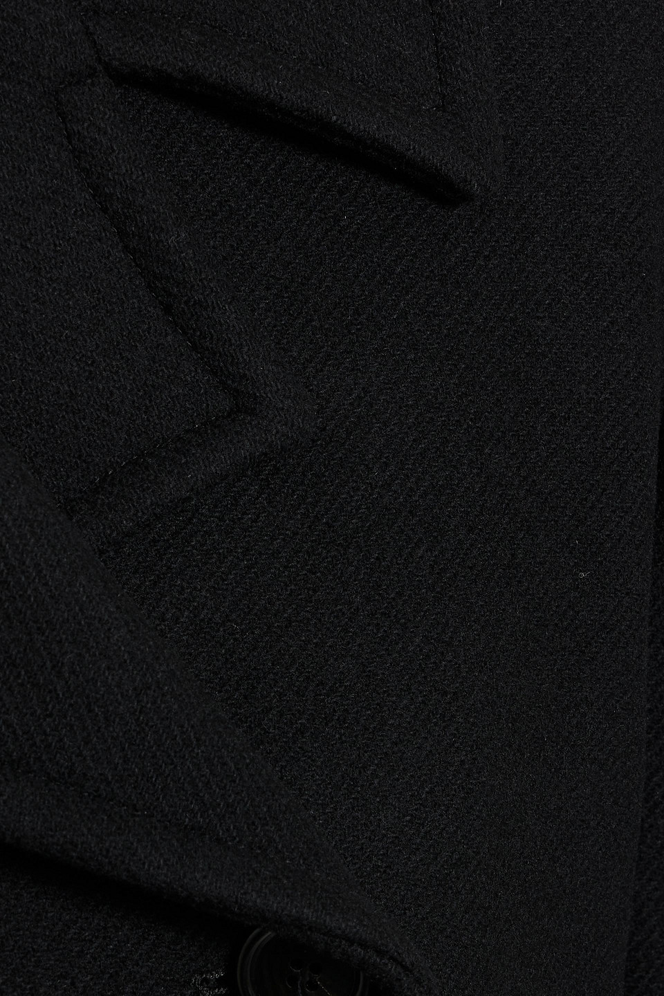 Veronica De Piante Claudia Double-breasted Wool-blend Coat In Black