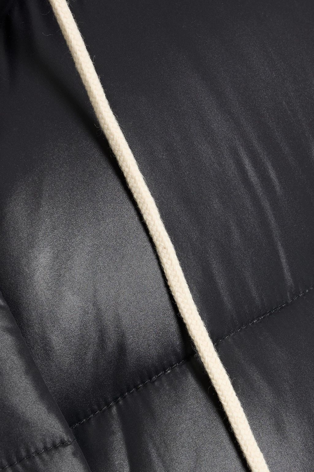 JIL SANDER Quilted shell hooded down vest
