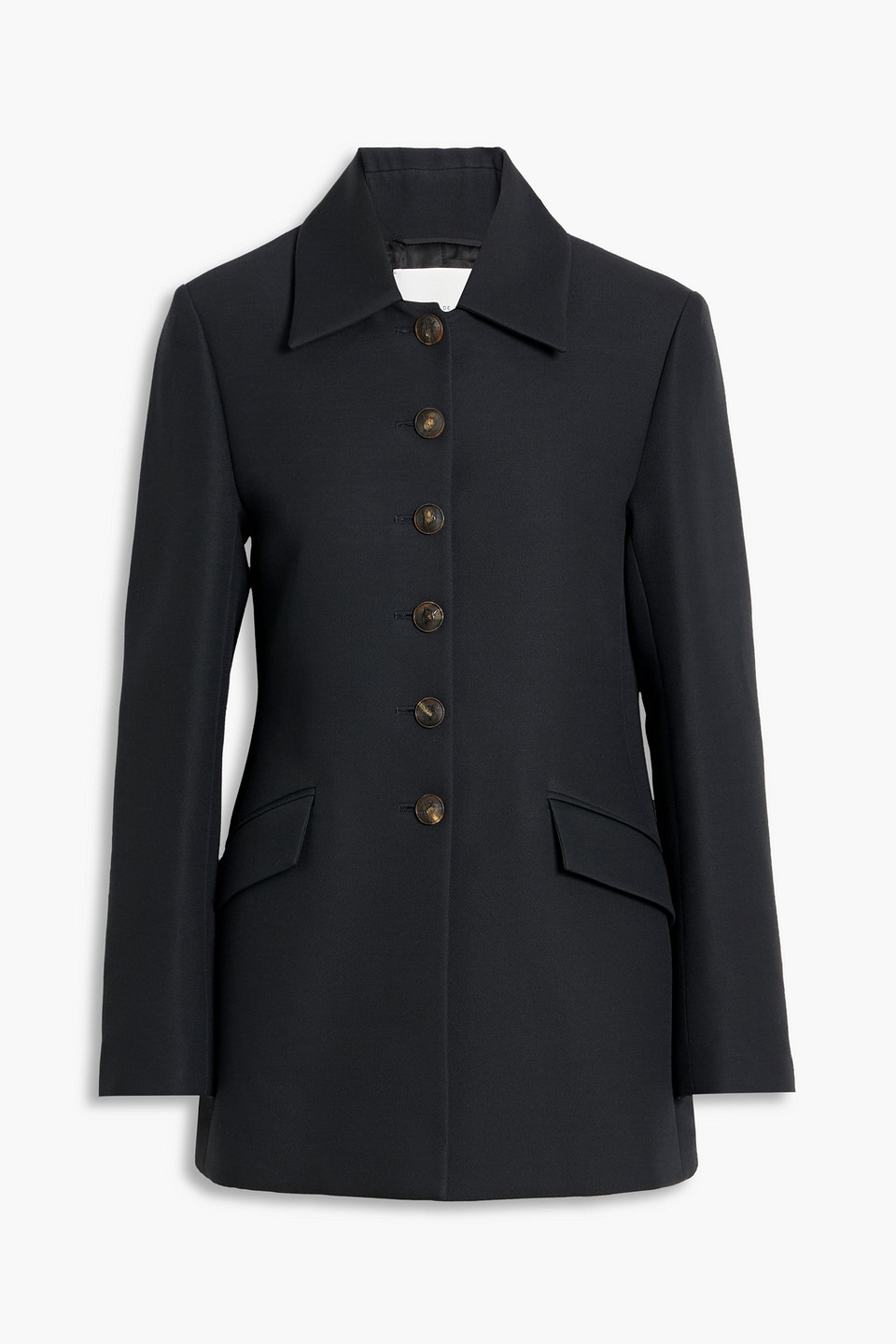 Veronica De Piante Rebecca Crepe Jacket In Black