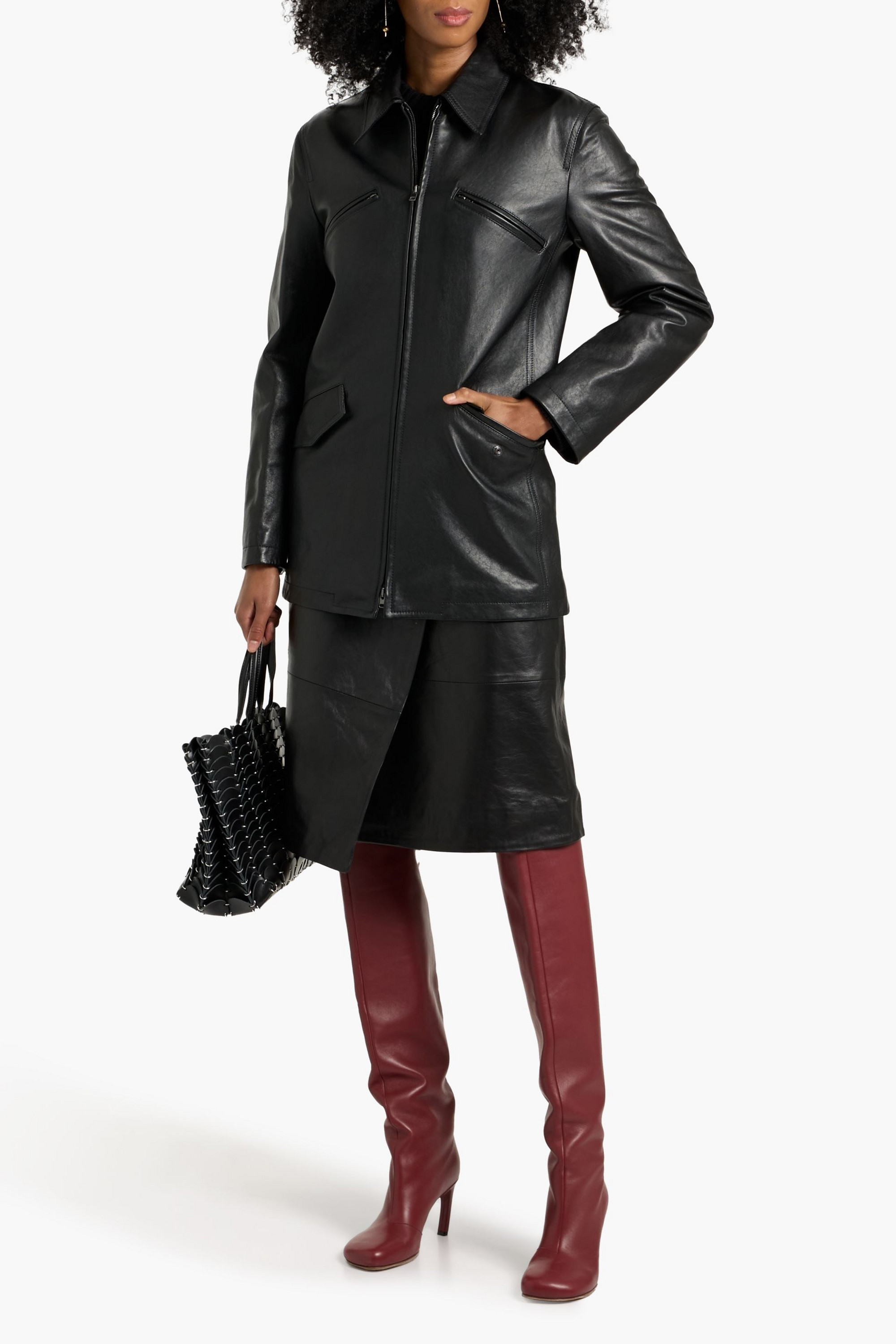 Veronica De Piante Cassidy leather jacket