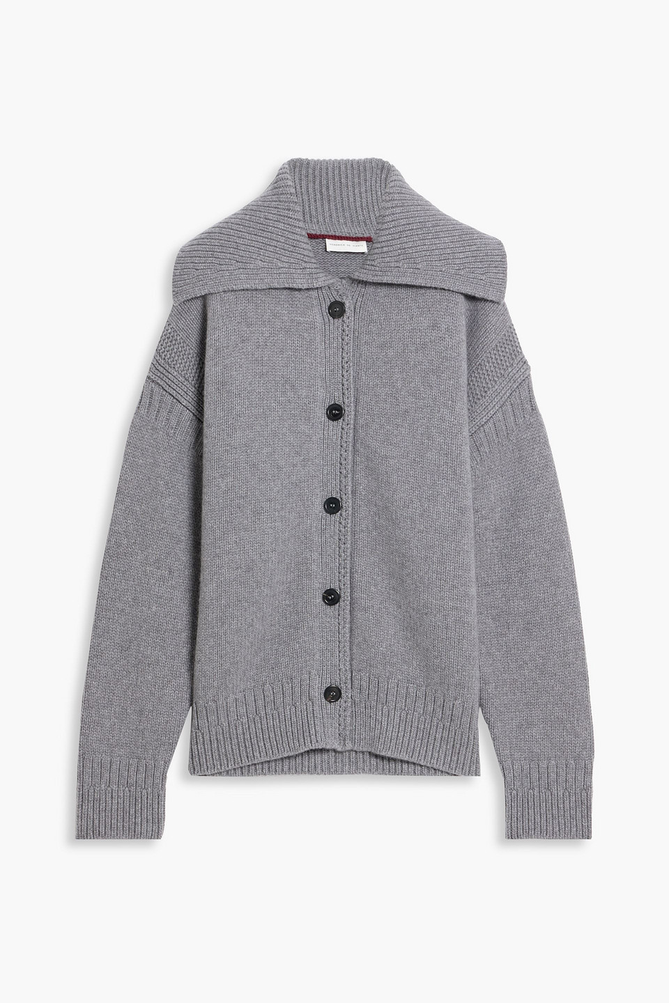 Veronica De Piante Hayley Wool And Cashmere-blend Cardigan In Gray