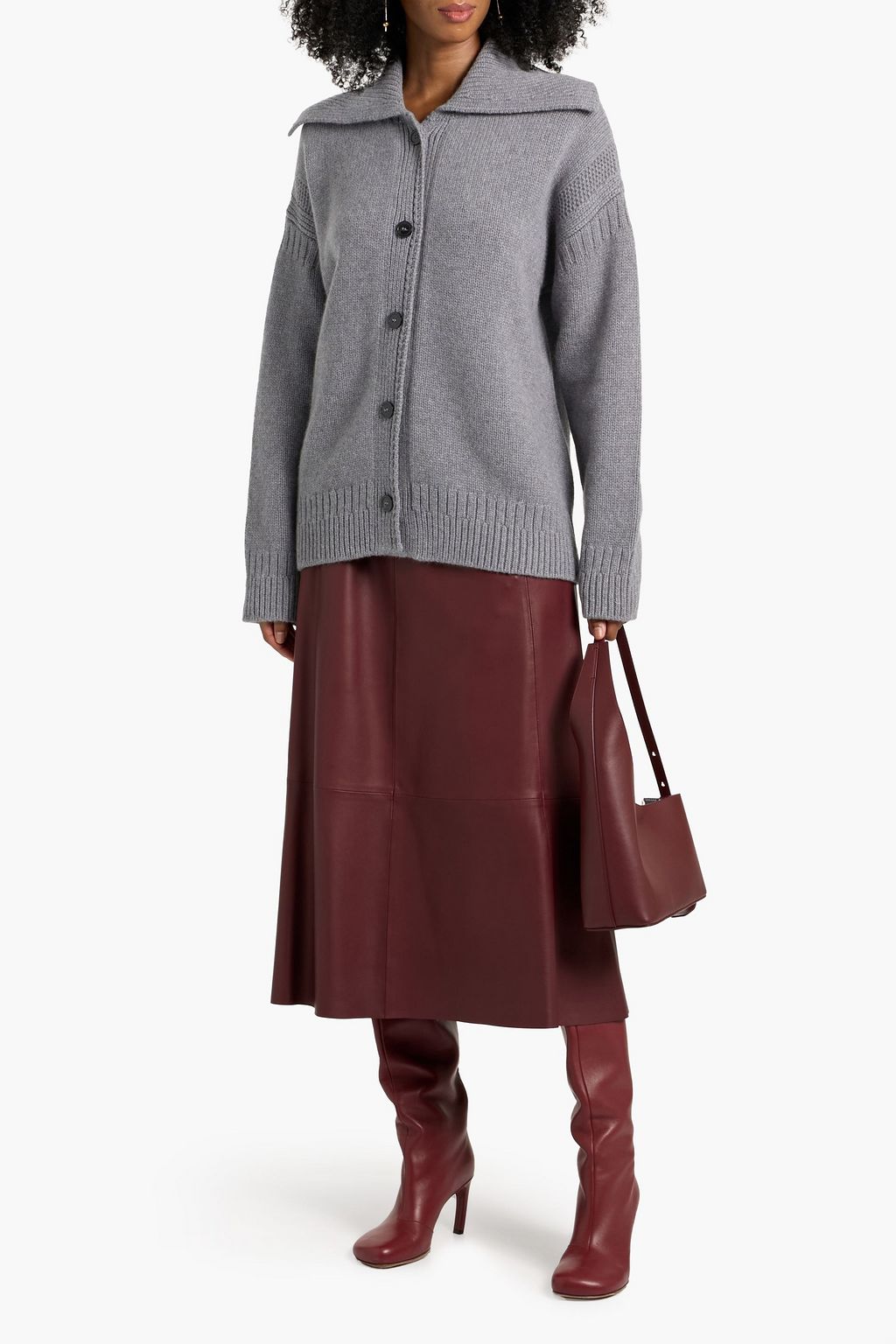 VERONICA DE PIANTE Hayley wool and cashmere-blend cardigan