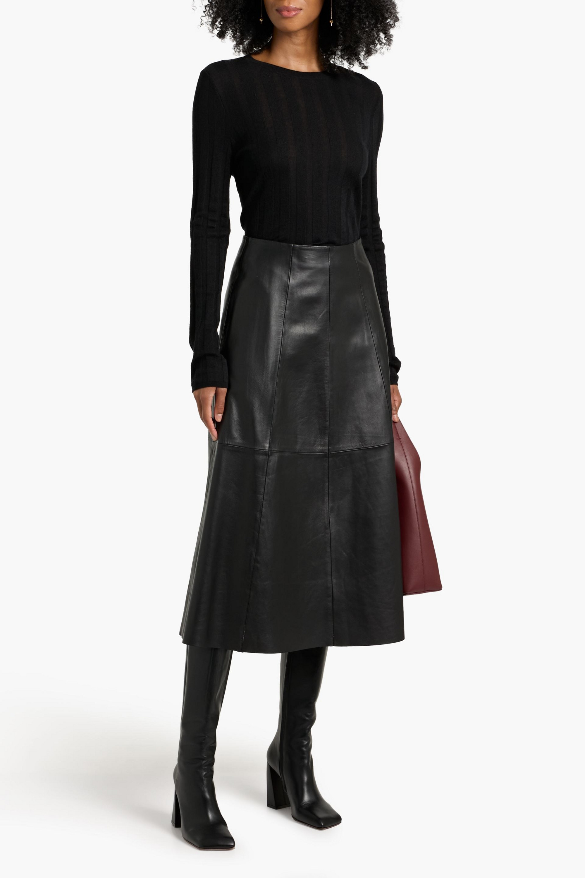 Veronica De Piante Maya ribbed cashmere sweater