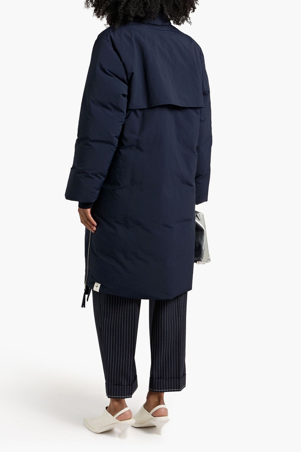 JIL SANDER Zip-detailed shell down coat