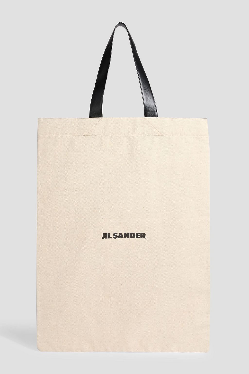 JIL SANDER Leather-trimmed canvas tote | THE OUTNET