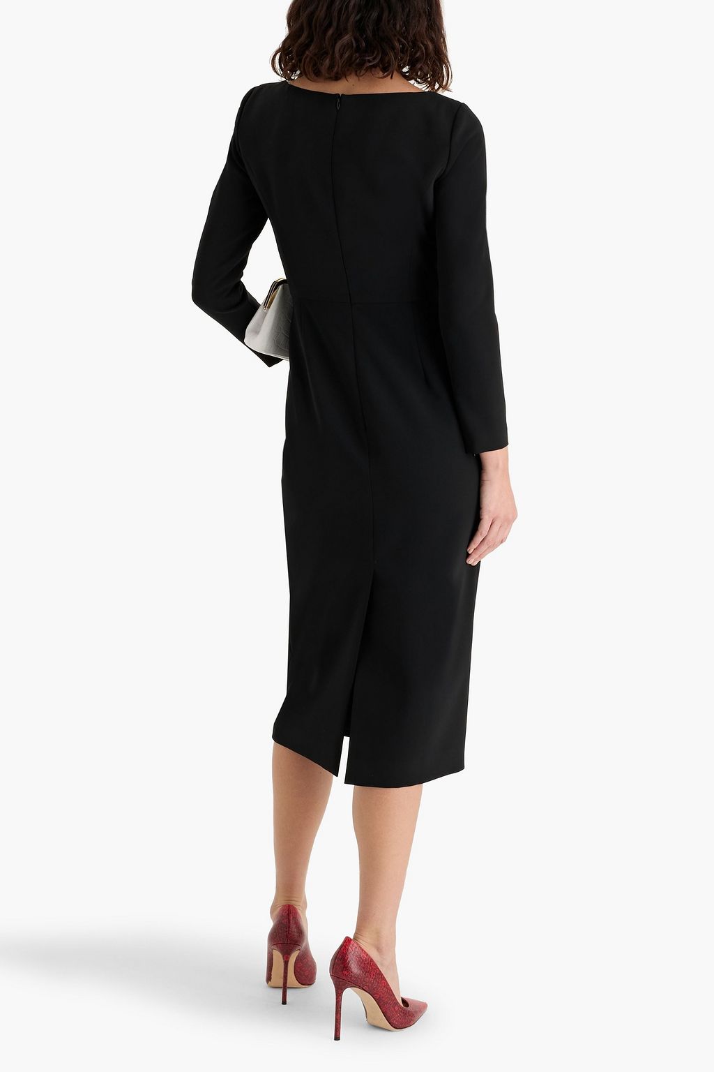 CAROLINA HERRERA Crepe midi dress