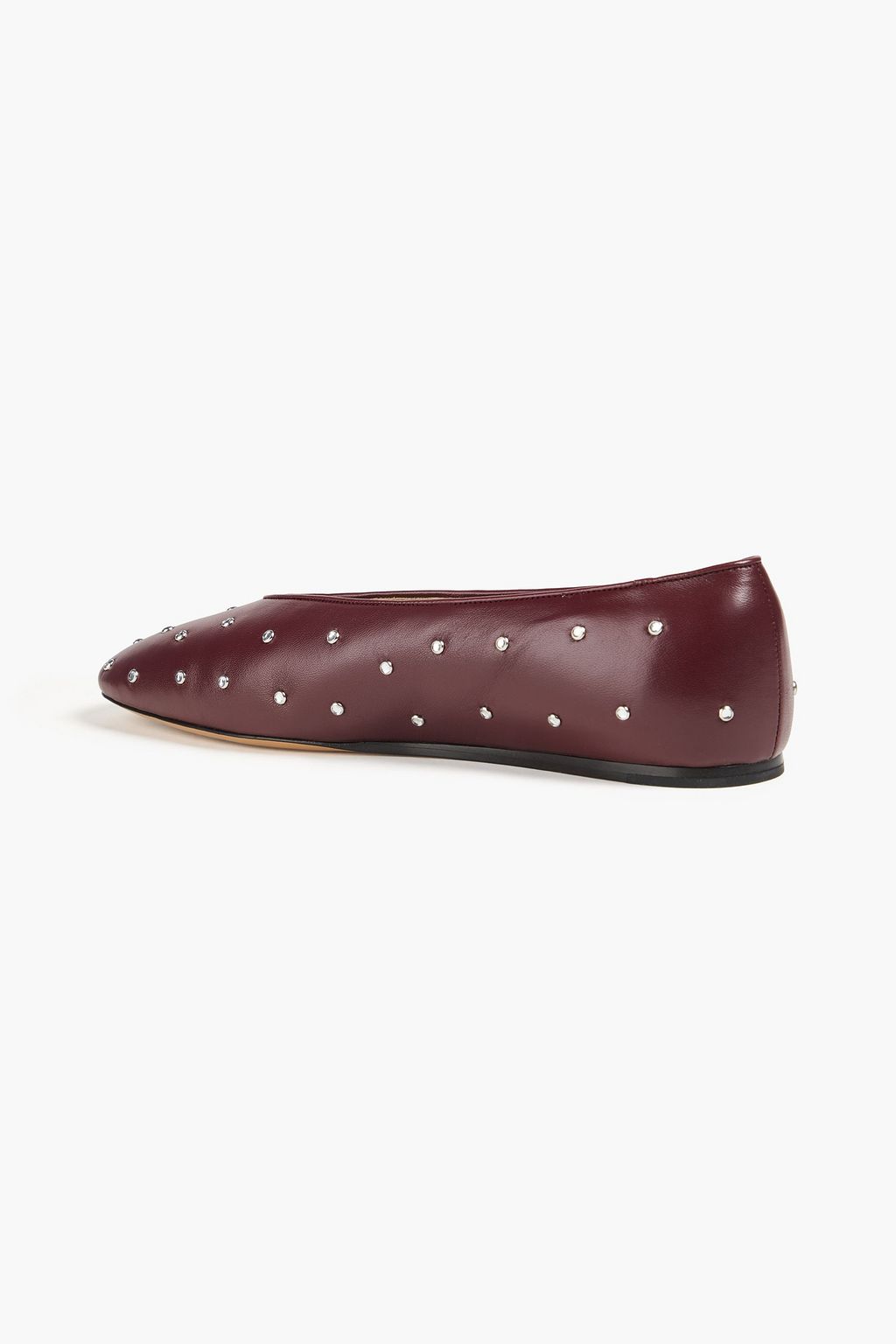 LE MONDE BERYL Regency crystal-embellished leather ballet flats