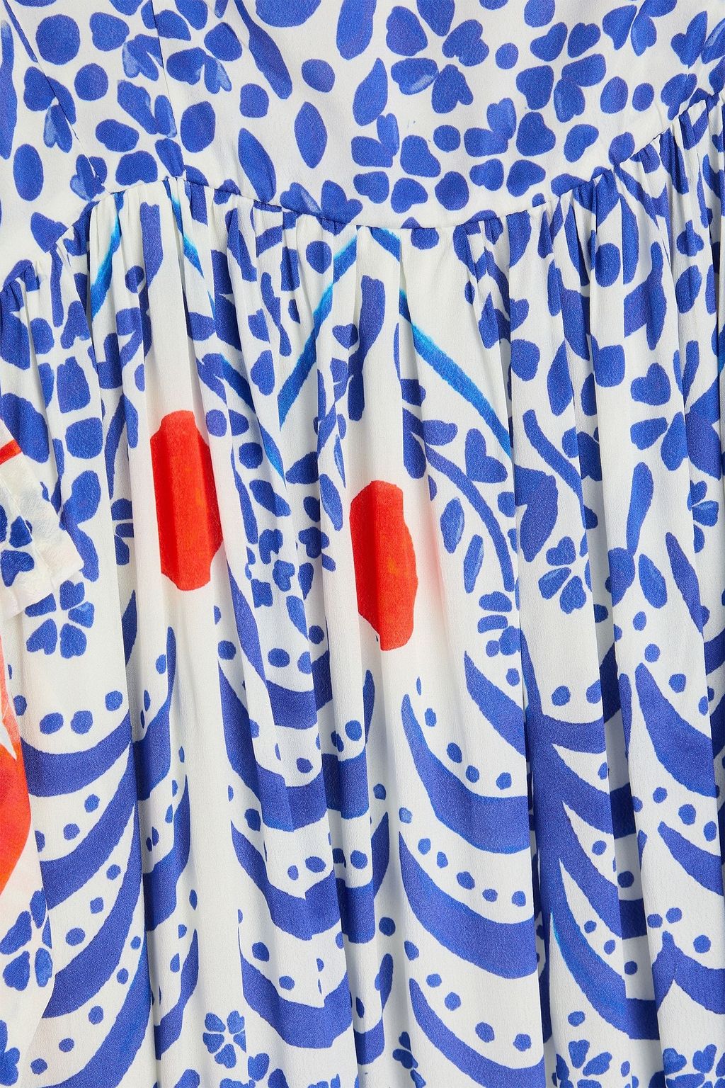 FARM RIO Printed crepe de chine midi dress | THE OUTNET