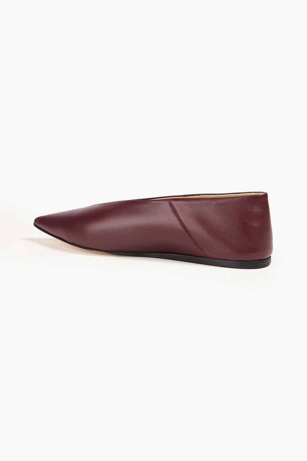 LE MONDE BERYL Babouche leather point-toe flats