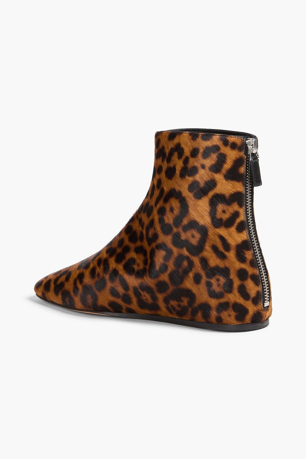 LE MONDE BERYL Luna leopard-print calf hair ankle boots