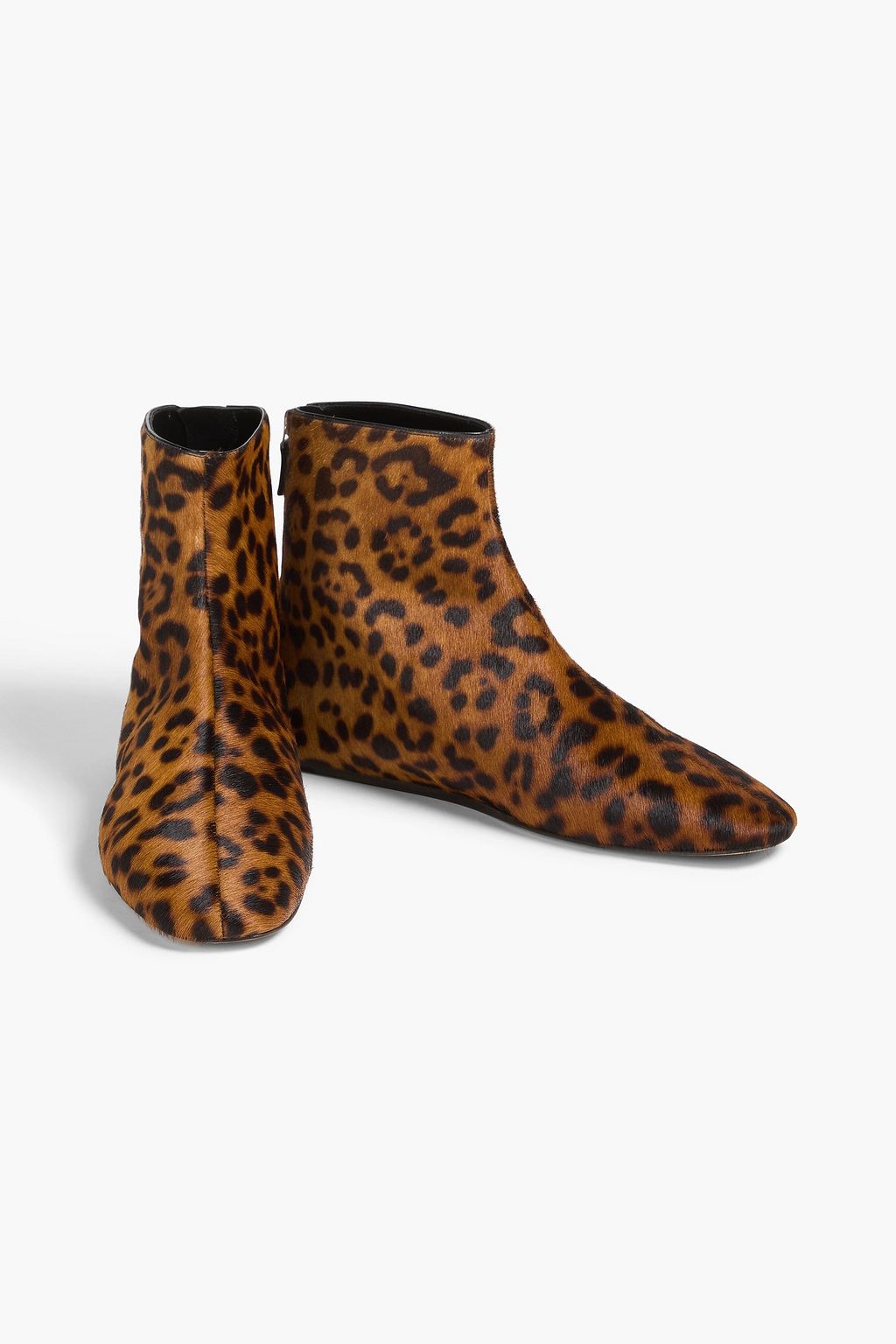 LE MONDE BERYL Luna leopard-print calf hair ankle boots