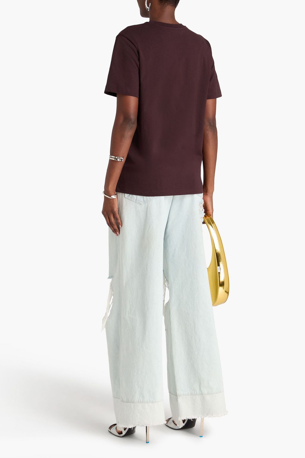 COPERNI Printed cotton-jersey T-shirt