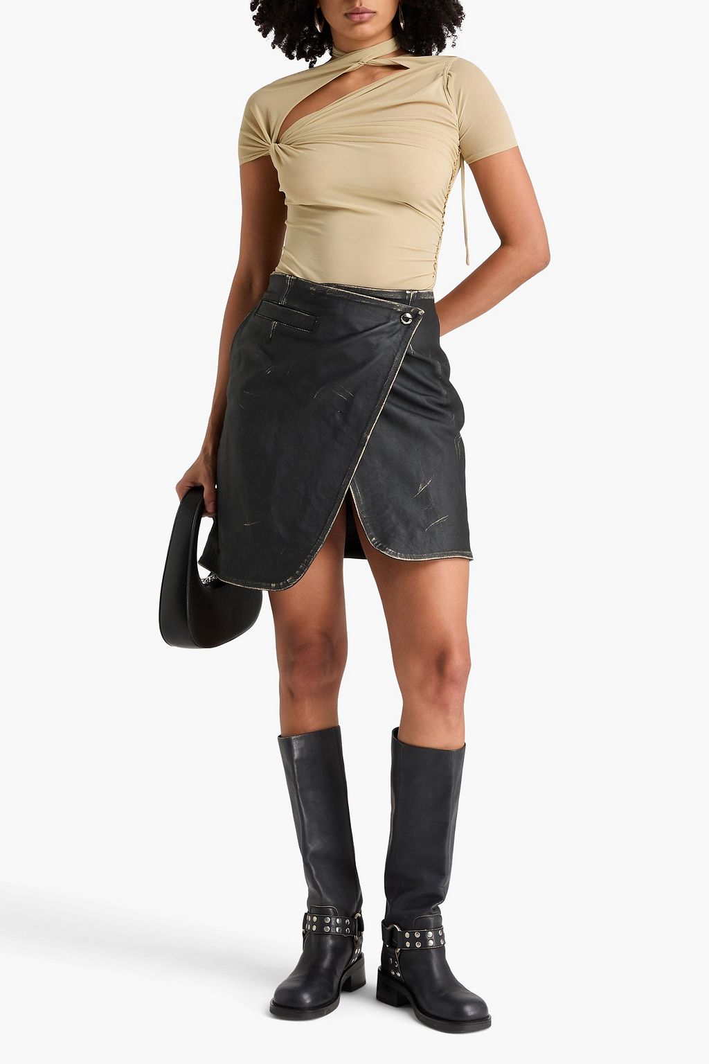 COPERNI Cutout stretch-mesh top