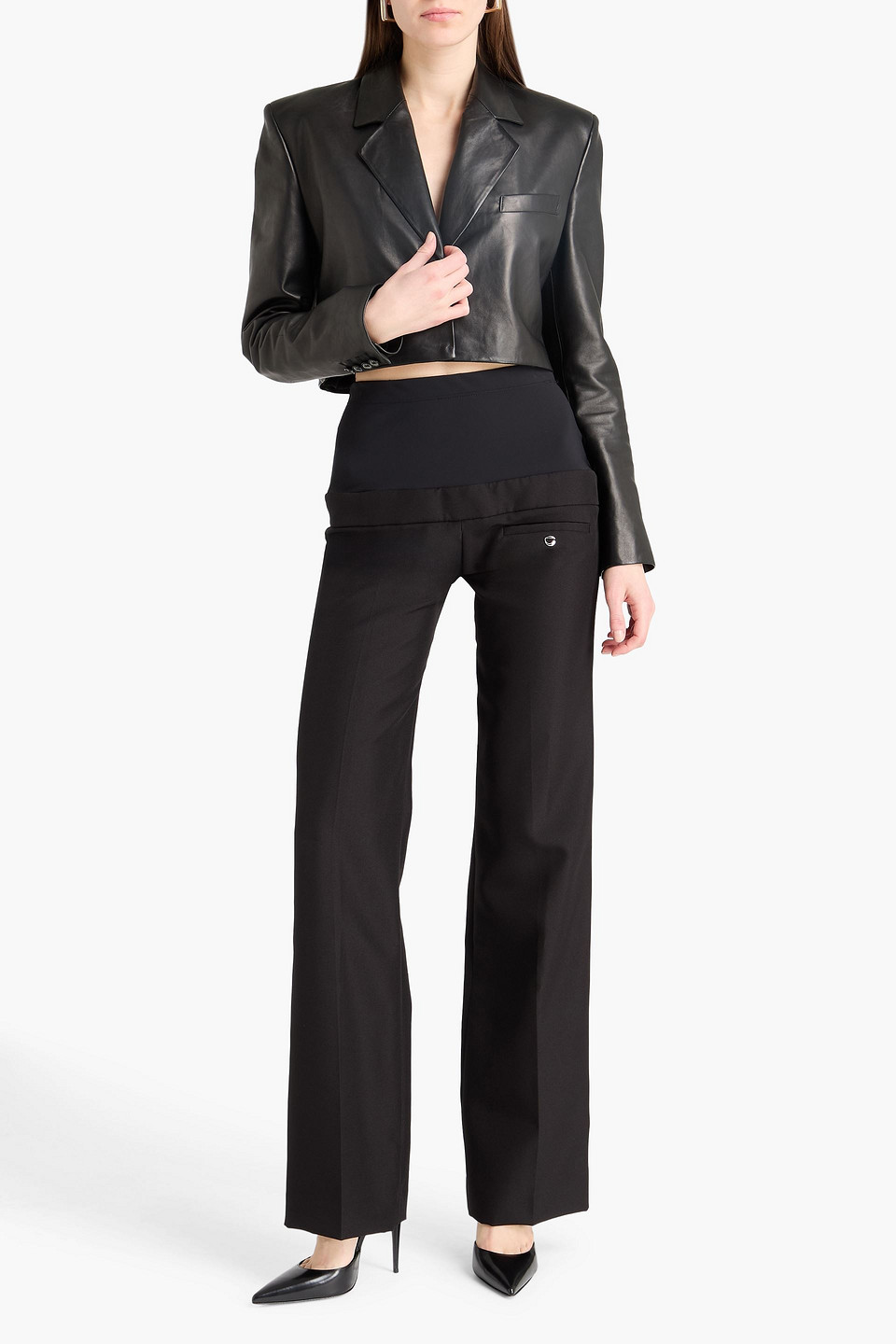  Coperni - Bootcut-hose Aus Crêpe - Schwarz - Fr 38 