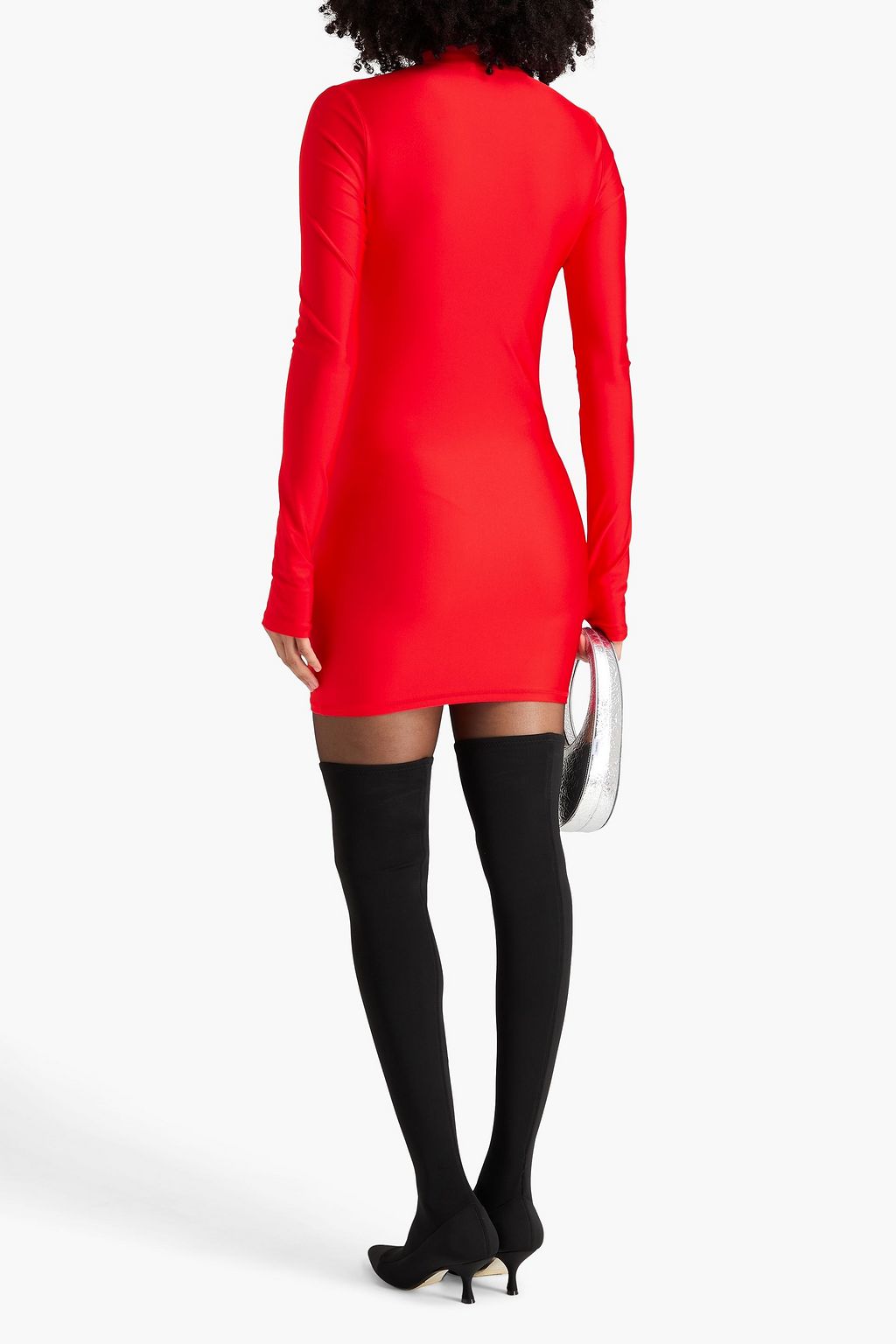 COPERNI Printed satin-jersey mini dress