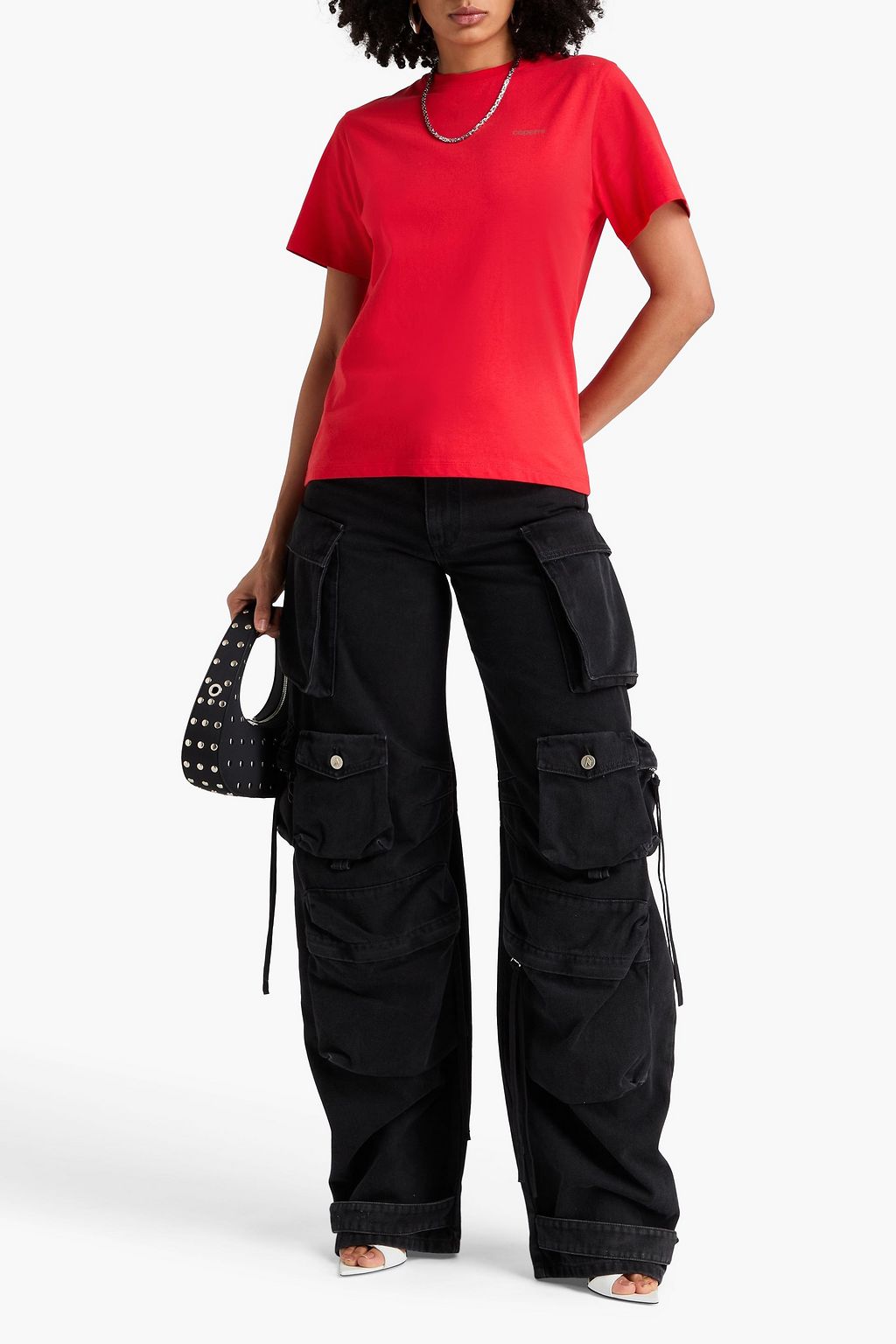 COPERNI Printed cotton-jersey T-shirt